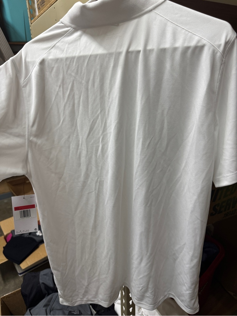 Nike Men’s White Dri-FIT Polo Shirt size large - Picture 5 of 6